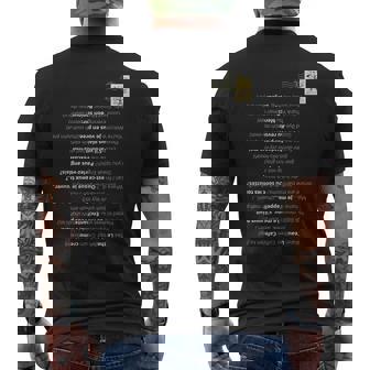 ベーシックなフランス語フレーズ 普段使いや旅行に メンズTシャツ バックプリント - Kawaiitshirt