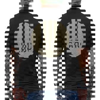 ベースギタリストベースプレーヤー Eadg 4弦 ベージュ アンティーク調 メンズTシャツ バックプリント - Kawaiitshirt