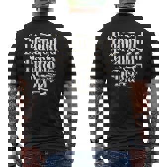 ペインティング ダイヤモンド 絵画 アート メンズTシャツ バックプリント - Kawaiitshirt