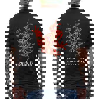 ペンドルトン、またはレッドブラックフロッグ ネイティブアメリカン パシフィックnw メンズTシャツ バックプリント - Kawaiitshirt