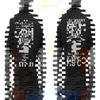 ホイップクリーム スイートクリーマー レシピ ケーキ ヘビークリーム メンズTシャツ バックプリント - Kawaiitshirt