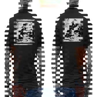 ホセ・グアダルーペ・ポサダ作 ラ・ベハラノの犯罪 1913 メンズTシャツ バックプリント - Kawaiitshirt