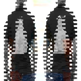 ホッキョクグマ サングラス 動物愛好家 動物飼育係 動物学者 メンズTシャツ バックプリント - Kawaiitshirt