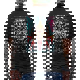 ホットガールオンtシャツ 男性用 セクシーブーティービキニモデル&車 メンズTシャツ バックプリント - Kawaiitshirt