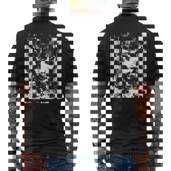 ホラーアニメマンガi日本の不気味なカワイイゴス メンズTシャツ バックプリント - Kawaiitshirt