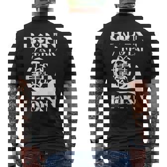 ホルン クラシックオーケストラ ホルニスト フレンチホルン 吹奏楽 メンズTシャツ バックプリント - Kawaiitshirt