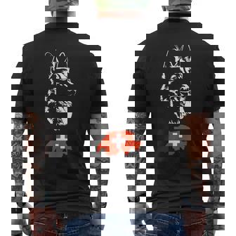 ホワイトスイスシェパード メンズTシャツ バックプリント - Kawaiitshirt