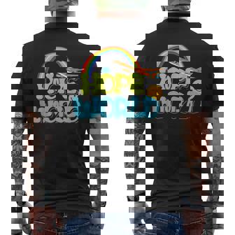 ホープレインボーワールド メンズTシャツ バックプリント - Kawaiitshirt