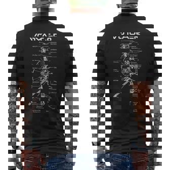 ボイジャー図 メンズTシャツ バックプリント - Kawaiitshirt