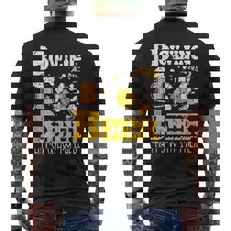 ボウリングビール だからここにいるボウラー メンズTシャツ バックプリント - Kawaiitshirt