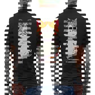 ボス猫 Boss Cat メンズTシャツ バックプリント - Kawaiitshirt