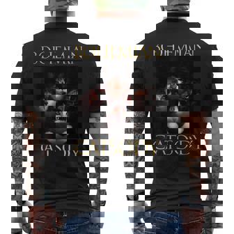 ボヘミアン キャットソディ 猫 子猫 ニャー パロディ 面白い 猫好き メンズTシャツ バックプリント - Kawaiitshirt