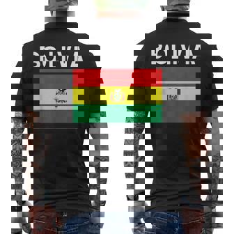 ボリビア ボリビア国旗 メンズTシャツ バックプリント - Kawaiitshirt