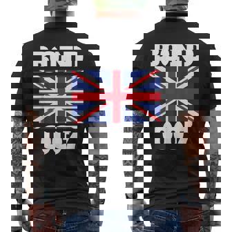 ボンドユニオンフラッグ 007 レトロシャツ メンズTシャツ バックプリント - Kawaiitshirt