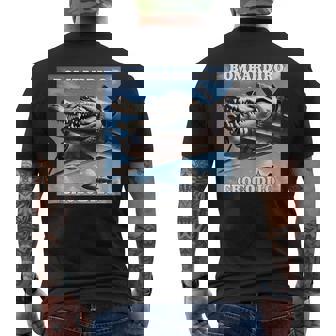 ボンバルディーロクロコダイルミーム メンズTシャツ バックプリント - Kawaiitshirt