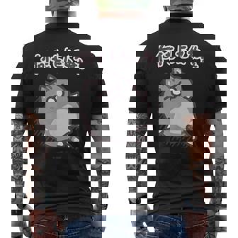 ボンレス犬とボンレス猫 何もしたくねぇ ボンレス猫 メンズTシャツ バックプリント - Kawaiitshirt