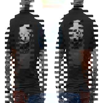 ポケット パンダ メンズTシャツ バックプリント - Kawaiitshirt