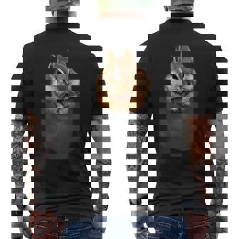 ポケット リス メンズTシャツ バックプリント - Kawaiitshirt