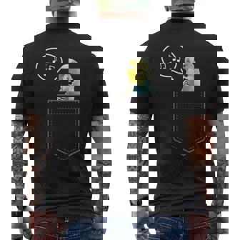 ポケットインコのセキセイインコ 面白くてかわいいセキセイインコ 鳥の飼い主 メンズTシャツ バックプリント - Kawaiitshirt