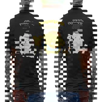 ポムポムプリン ハピネスマイルーム メンズTシャツ バックプリント - Kawaiitshirt