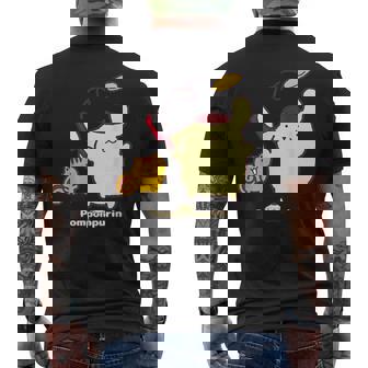 ポムポムプリン＆ベーグル メンズTシャツ バックプリント - Kawaiitshirt