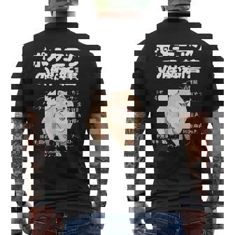 ポメラニアンの解体新書 スピッツ 犬の飼い主 ポメラニアンの飼い主 おもしろ 愛犬家 犬 ポメラニアン メンズTシャツ バックプリント - Kawaiitshirt