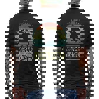 ポメラニアン・パパ 父の日 ポム メンズTシャツ バックプリント - Kawaiitshirt