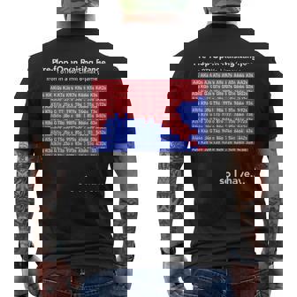 ポーカー Btn ハンドレンジ プリフロップ カジノ おもしろ シンプル 文字入り ユーモア おふざけ オシャレ メンズTシャツ バックプリント - Kawaiitshirt