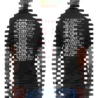 ポーカーハンド チートシートカード カジノゲーム 面白いプレイヤーギフト メンズTシャツ バックプリント - Kawaiitshirt