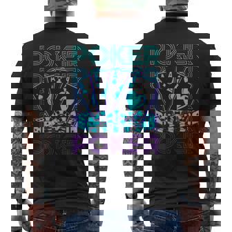 ポーカーレトロ メンズTシャツ バックプリント - Kawaiitshirt