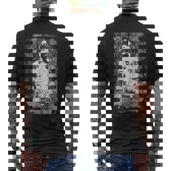 マイケル・ジャクソン バッド・ワールド・ツアー 1988年 白黒スプラッター メンズTシャツ バックプリント - Kawaiitshirt