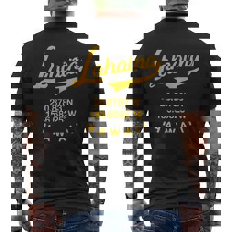 マウイ ラハイナ ハワイ レトロ ハワイアン メンズTシャツ バックプリント - Kawaiitshirt