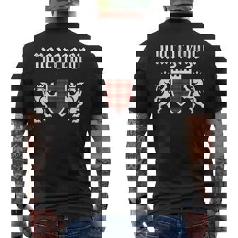 マクレガー一族タータン、スコットランド格子縞、マクレガーファミリー メンズTシャツ バックプリント - Kawaiitshirt