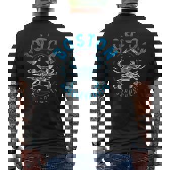 マサチューセッツ州ボストン ブルーカニのデザイン メンズTシャツ バックプリント - Kawaiitshirt