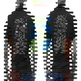 マティス 絵画 美的 造花 抽象 秋 メンズTシャツ バックプリント - Kawaiitshirt