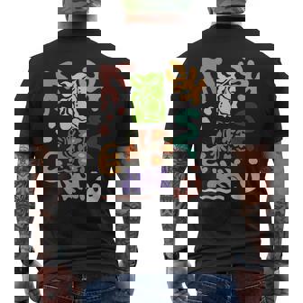 マティス風絵画 ボタニカル 花柄 抽象模様 メンズTシャツ バックプリント - Kawaiitshirt