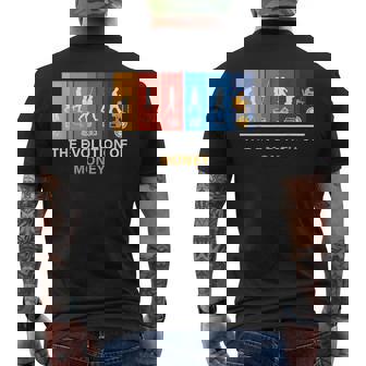 マネーの進化 ビットコイン Btc暗号通貨 メンズTシャツ バックプリント - Kawaiitshirt