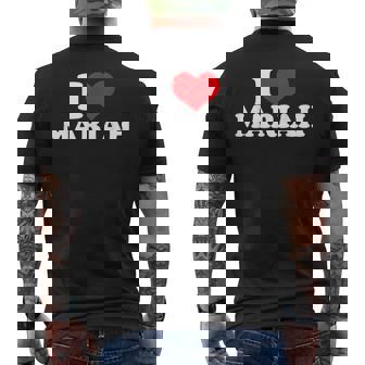 マライアが大好き、マライアが好き メンズTシャツ バックプリント - Kawaiitshirt