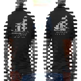 マリーナベイサンズ、マーライオンのスカイラインデザイン、象徴的なシンガポール メンズTシャツ バックプリント - Kawaiitshirt