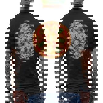 マルゲリータピザ メンズTシャツ バックプリント - Kawaiitshirt