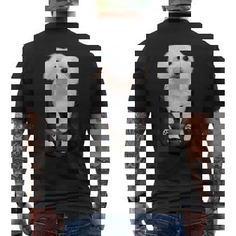 マルチーズ マルタ犬 マルタ語 メンズTシャツ バックプリント - Kawaiitshirt