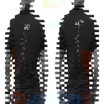 マルティニーク国旗 マルティニーク島 マルティニカ愛国的国旗 メンズTシャツ バックプリント - Kawaiitshirt