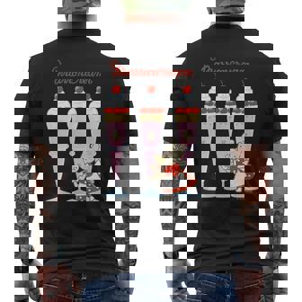 マロンクリーム パフェ メンズTシャツ バックプリント - Kawaiitshirt