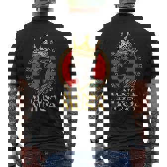 マンサ・ムーサ アフリカの王 歴史上最も裕福な男 マリ帝国 メンズTシャツ バックプリント - Kawaiitshirt