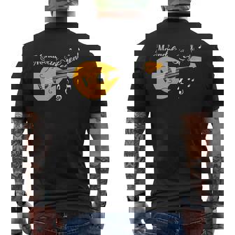 マンドリンレジェンド マンドリンプレイヤー ミュージシャン メンズTシャツ バックプリント - Kawaiitshirt