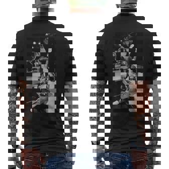 マーク・ボラン・T・レックス・オン・セット・ロック・オン・ウィズ45のテレビ番組1975 メンズTシャツ バックプリント - Kawaiitshirt