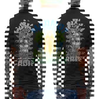 マーモッツキュート-アニマルアースデイマーモット愛好家 メンズTシャツ バックプリント - Kawaiitshirt