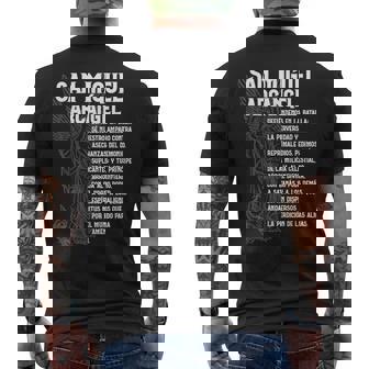 ミゲル アルケランジェル オラリオン サン・セント・マイケル スペイン語 エスパノール メンズTシャツ バックプリント - Kawaiitshirt