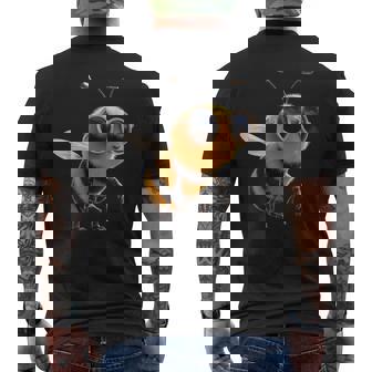 ミツバチのモチーフ養蜂家養蜂家ミツバチお父さん甘い蜂 メンズTシャツ バックプリント - Kawaiitshirt