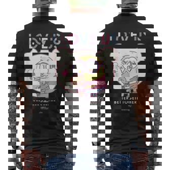 ミニオンズのボブとティム・ベター・トゥギャザー メンズTシャツ バックプリント - Kawaiitshirt